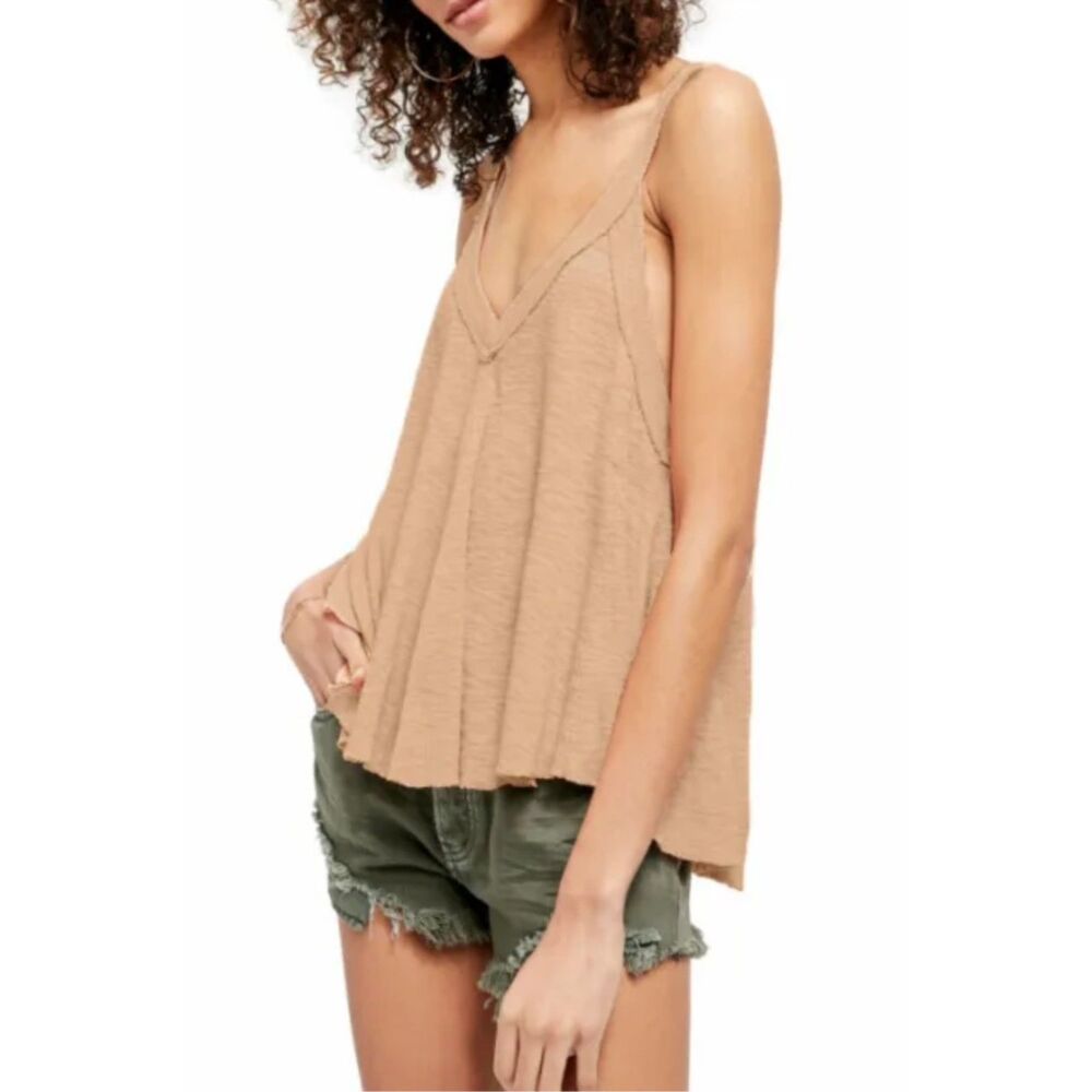 FREE PEOPLE We The Free Crush On You Tank, Blush Pink, Sz XS
